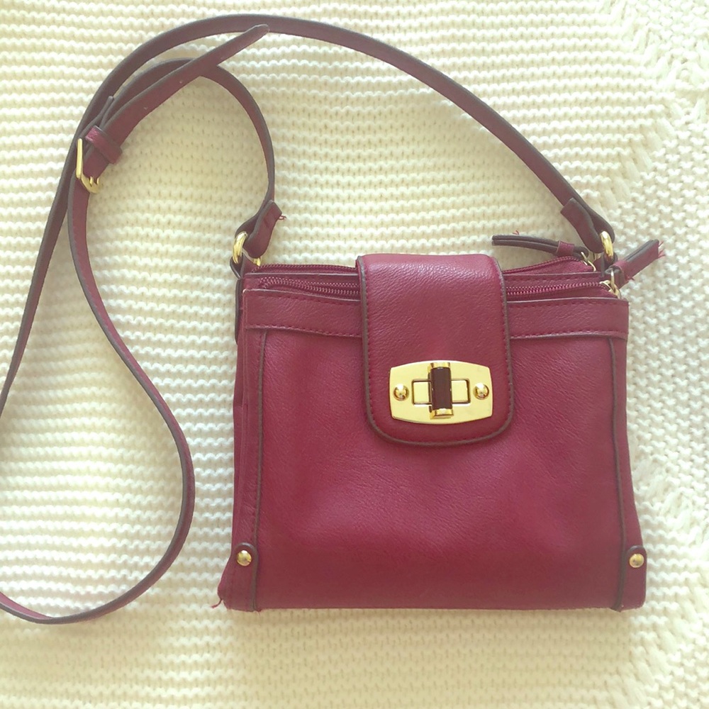 Burgundy Crossbody Purse (Merona)